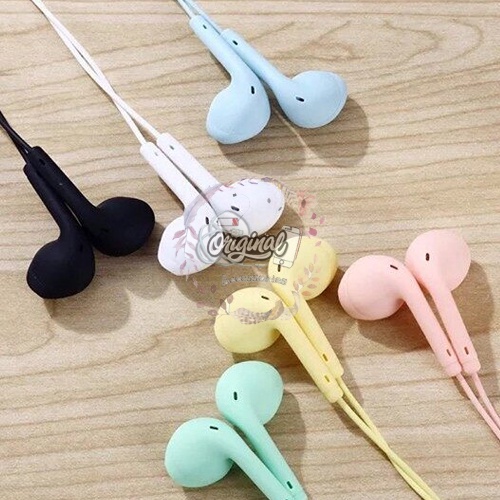 OR697 HANDSFREE EARPHONE HEADSET MACARON EXTRA BASS 3.5MM WARNA WARNI