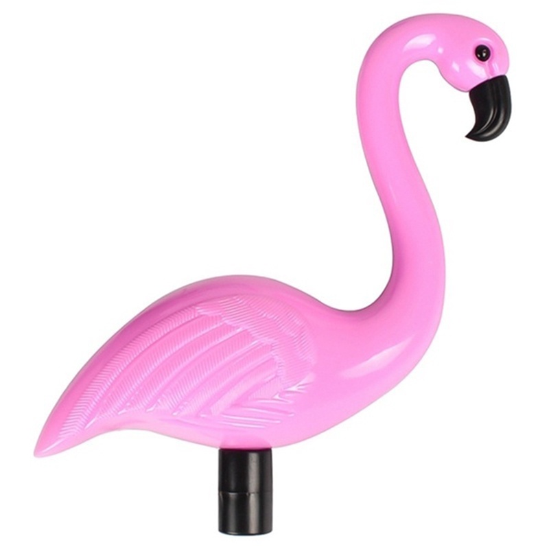 (LUCKID) Lampu Taman Led Tenaga Surya 3-Led Bentuk Flamingo