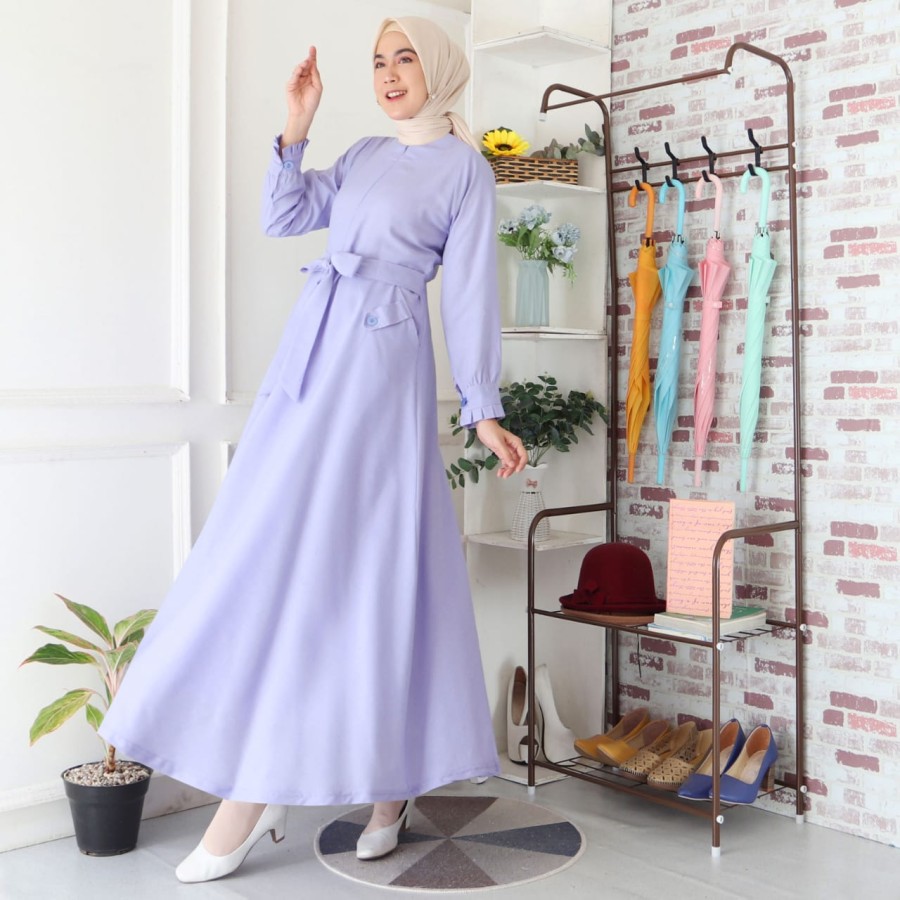 Busana Muslim Couple Raindoz Pria Rgs 038 Dan Wanita Rgs 039 Belleza_Shop77 M4R9 - BELLE DRESS