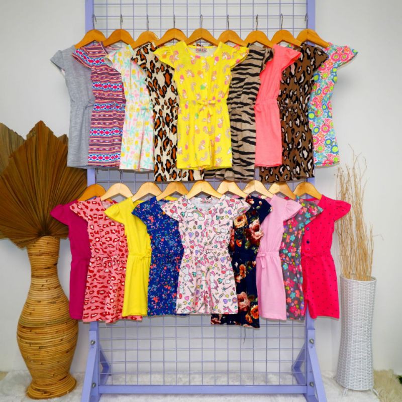 Jumpsuit anak bobo kids pendek  ecer bisa grosir