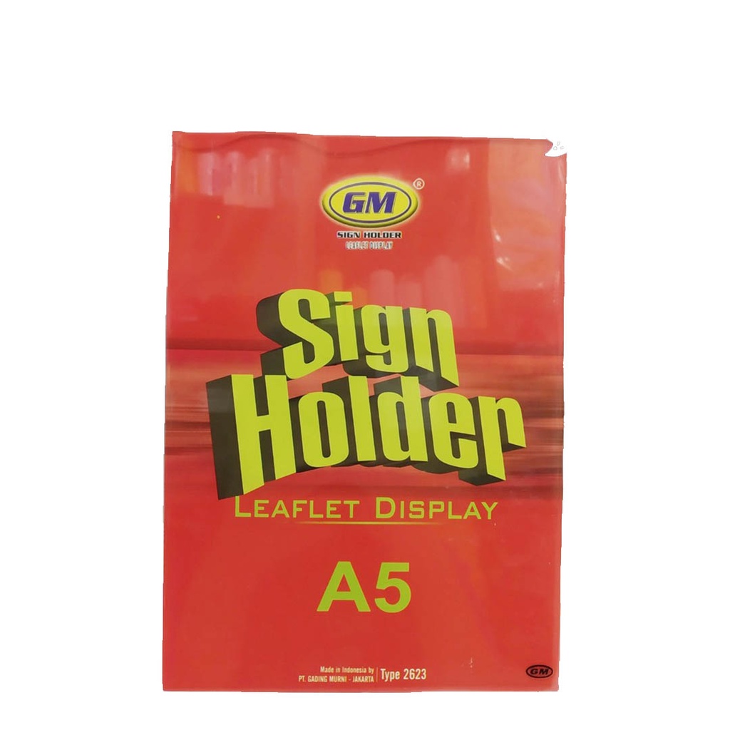

GM - TEMPAR BROSUR / TEMPAT IKLAN DI MEJA / STAND ACRYLIC MEJA SIGN HOLDER A5 L-2623 ( T15010103)