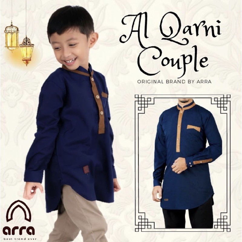 Baju Koko Couple Ayah Dan Anak Lengan Panjang Arra Al Qarni Baju Kokoh Muslim Kurta Pakistan