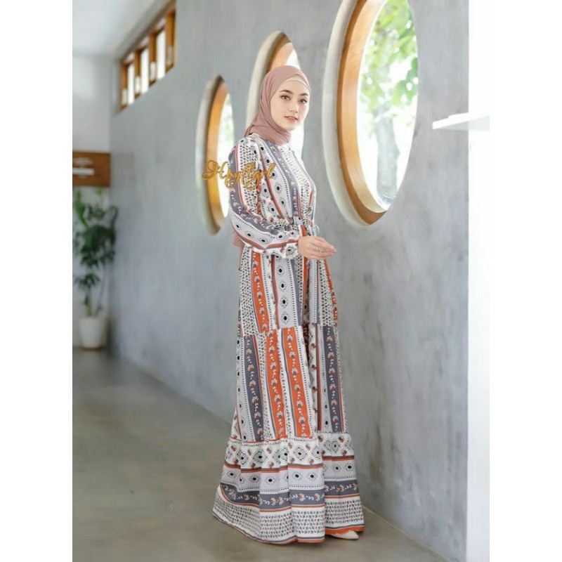 DRESS LOA/GAMIS KATUN RAYON/FASHION MUSLIM,/TERBARU/TERLARIS