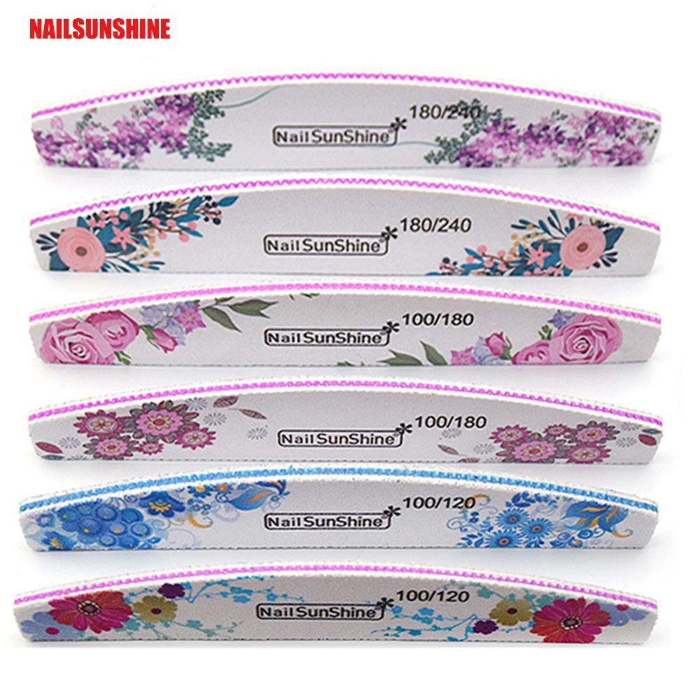 R-flower Nail File Profesional Dua Sisi Alat Kecantikan Manicure