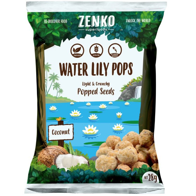 

Zenko Superfoods Water Lily Pops Healthy Snack - Coconut