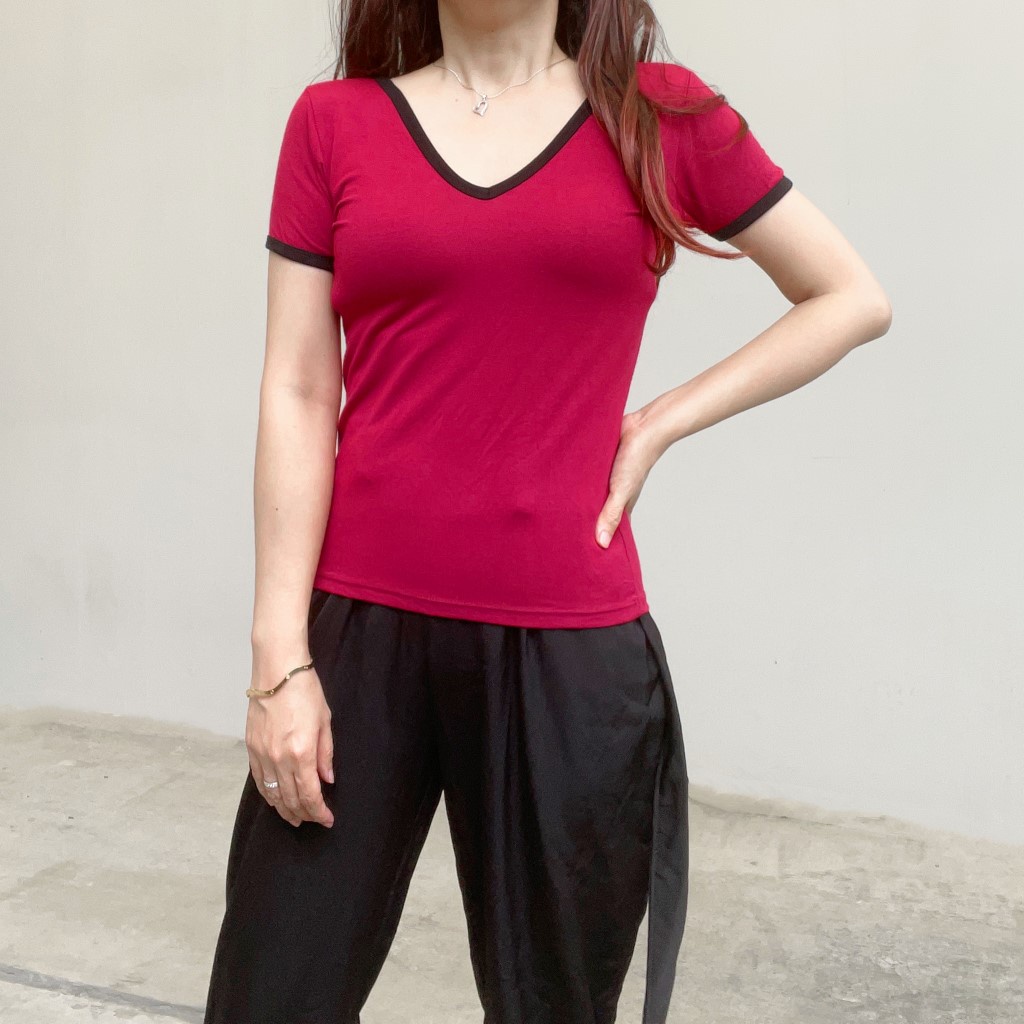 SL287 - Atasan Kaos Stretch Wanita