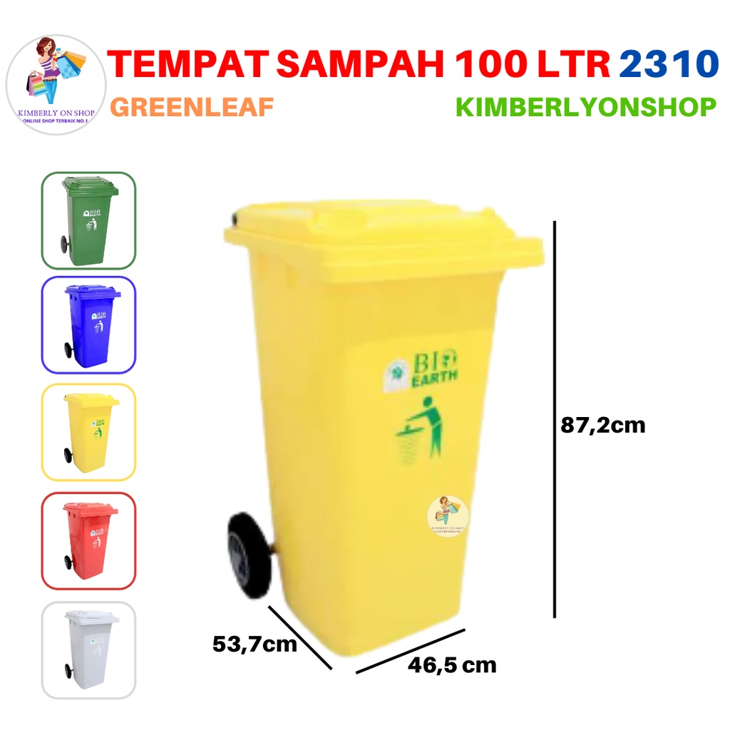 Tempat sampah BIO 100 liter 2310 green leaf