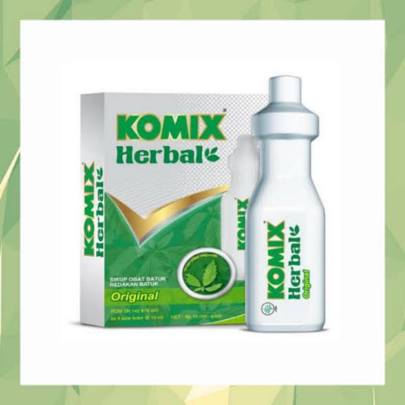 

KOMIX HERBAL/Syrup obat Batuk herbal untuk meredakan batuk berdahak @ 4 tube Botol