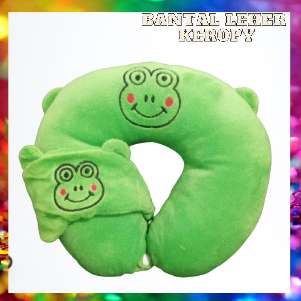 Bantal leher ber sni free penutup mata lucu dan cantik banget