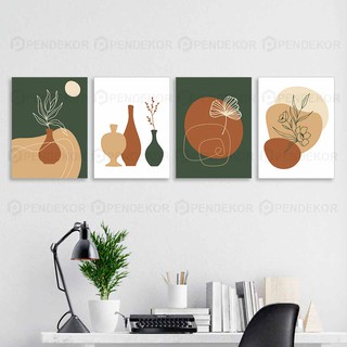 Hiasan Dinding  Abstrak  Desain Minimalis Home Decor Poster 