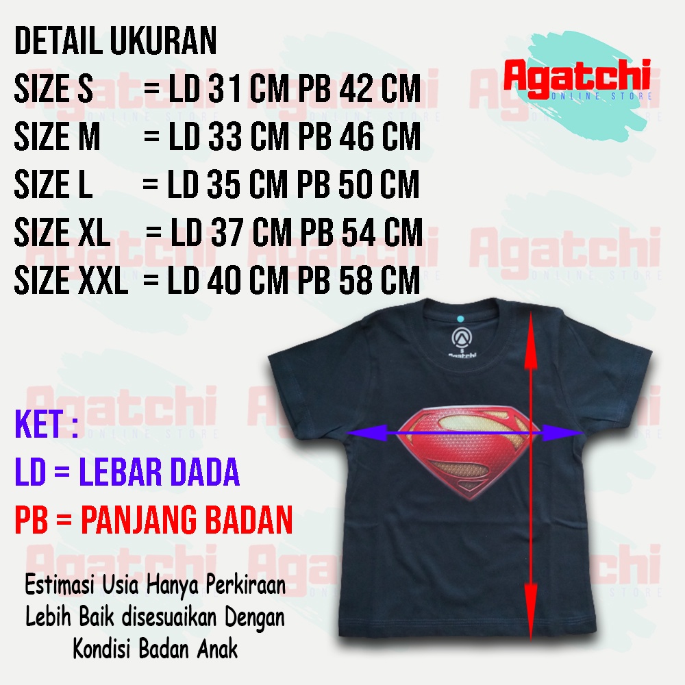 Kaos Atasan Anak Laki Laki Superman