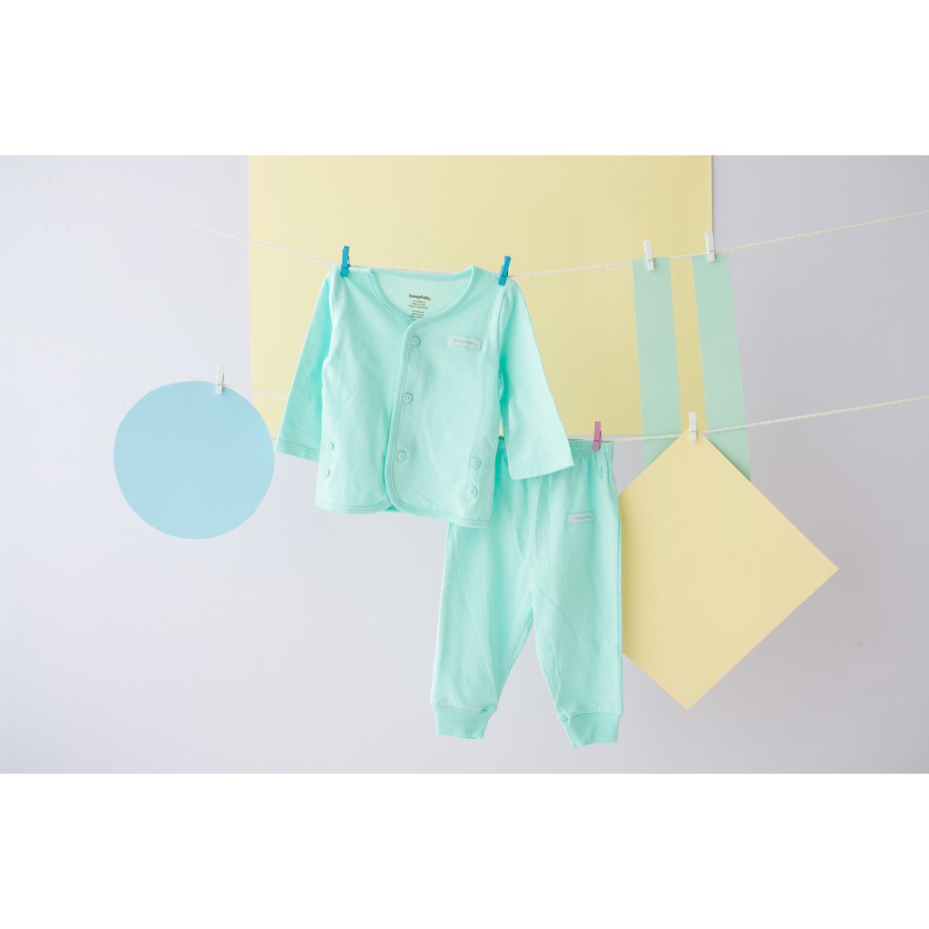 BoogyBaby Basic Solid Compact Long Top + Trouser | Setelah Baju Anak