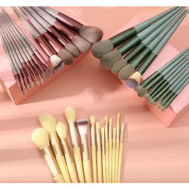 SET BRUSH 13PCS WITH POUCH IMPOR HIGH QUALITY