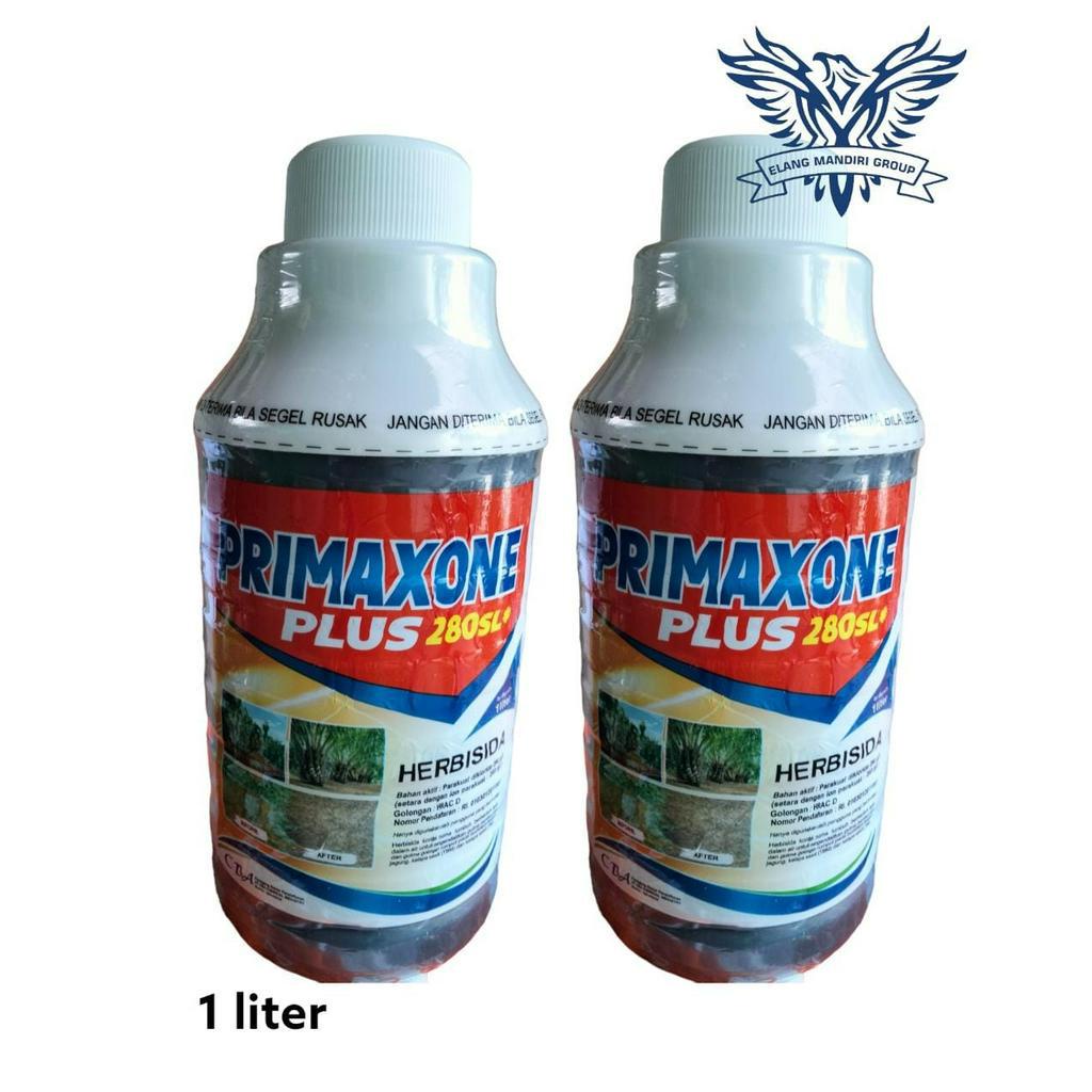 PRIMAXONE  PLUS 280 SL 1 Liter HERBISIDA Pengendali Gulma Berdaun Lebar Parakuat Diklorida 276 g/L CBA Gramoxone