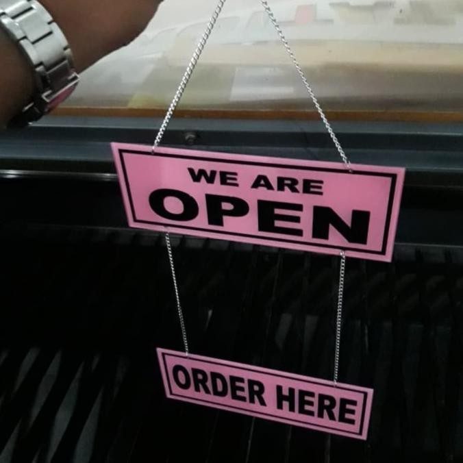 

BARANG BARU acrylic papan nama custom model susun