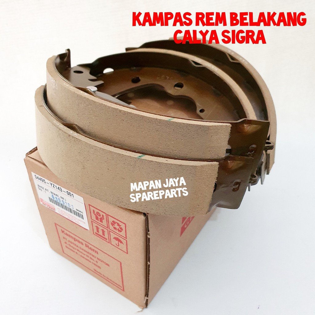 ORI BRAKE SHOE - KAMPAS REM BELAKANG CALYA / SIGRA