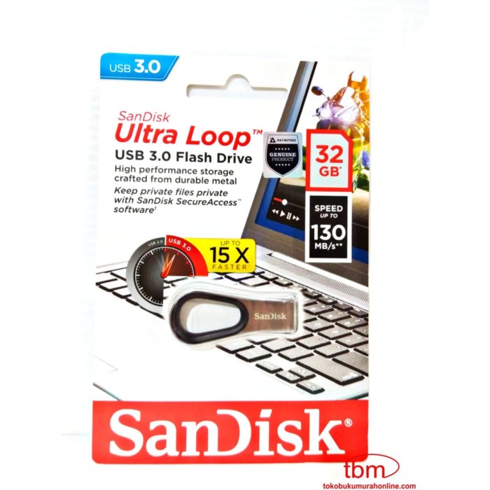 

FLASH DISK SANDISK CZ93 ULTRA LOOP - 32GB