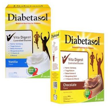 

[[BISA COD]] Diabetasol Vanila 600gr (kemasan extra +30 gr) - Coklat 600gr STOK TERBATAS Kode 1407