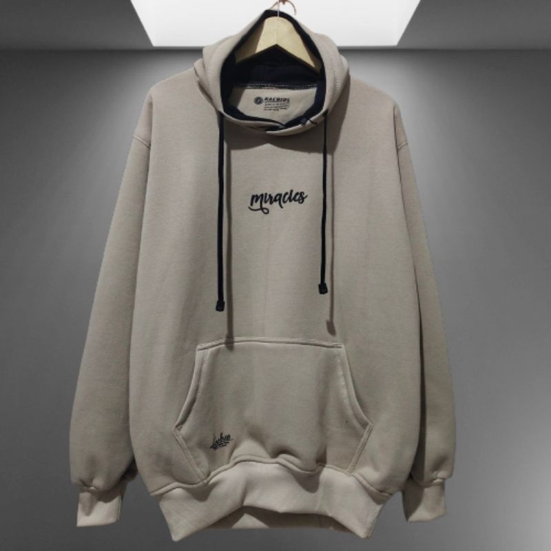 Sweater Pria Distro Cream Original Hoodie Switer Cowok Oversize Murah Xxl Switer Cowok Unisex Simple Miracles M L Xl Xxl Premium  Cb.Cloting