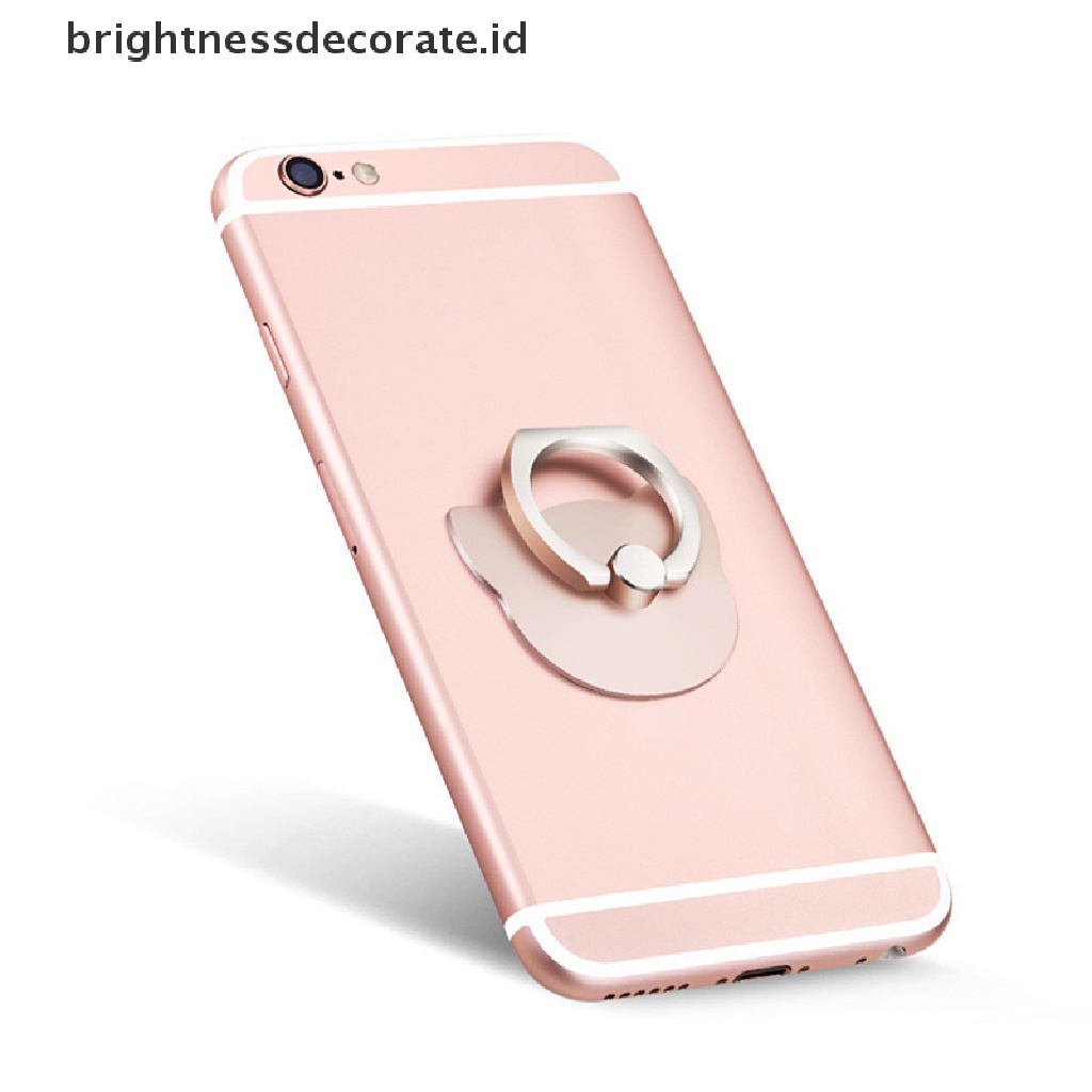 (Birth) Ring Stand Holder Bentuk Kucing Rotasi 360 Derajat Untuk Iphone (Id)