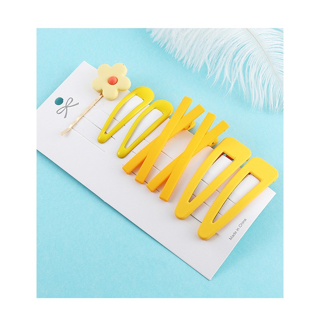 LRC Jepit Rambut Fashion Flower Matte Hair Clip Set Y61658