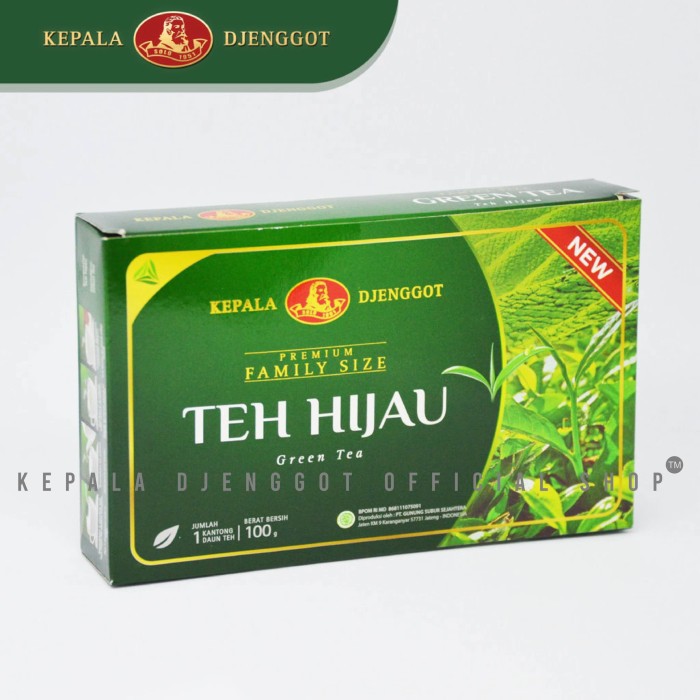 

teh hijau kepala djenggot fanily pack 100 gr