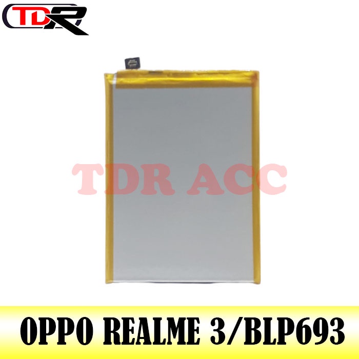 Batre - batrai - Baterai - Battery REALME 3/BLP693 - full cell double ic - 99