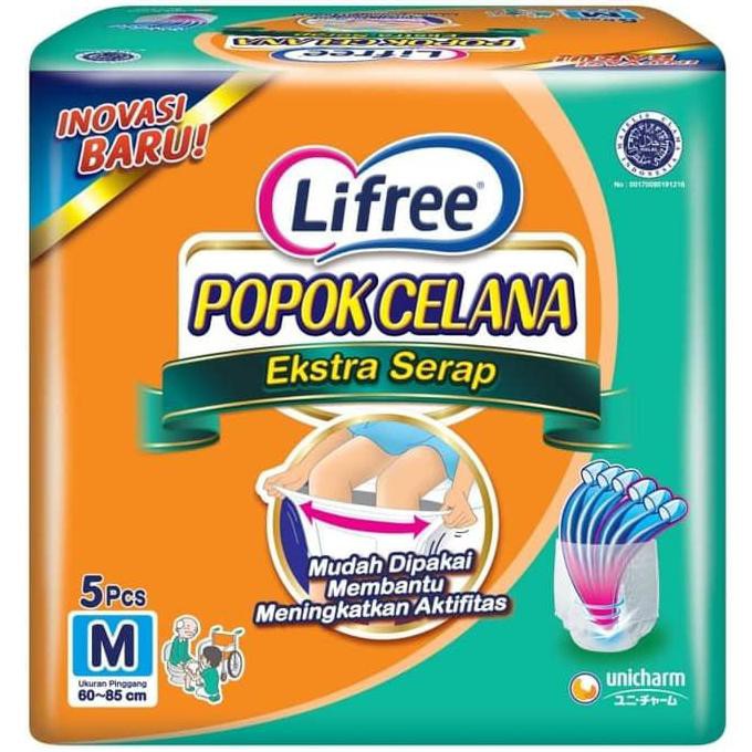 nadian/// Lifree Popok Celana Ekstra Serap - M 5 Dewasa Adult Pampers