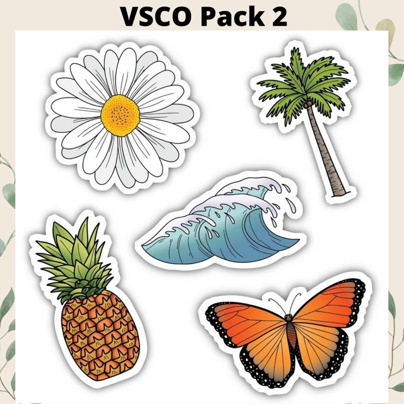 Sticker Pack Tumblr VSCO Aesthetic Sticker Laptop/ HP murah