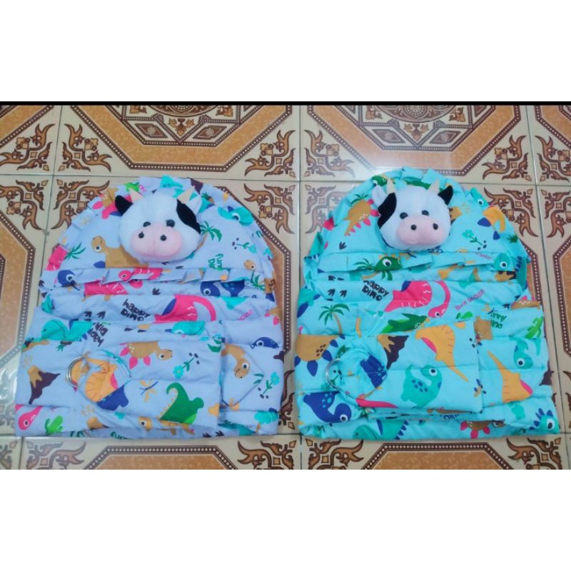 PROMO !!! GENDONGAN MOTIF TERBARU DENGAN TAMBAHAN BONEKA SAPI LUCU