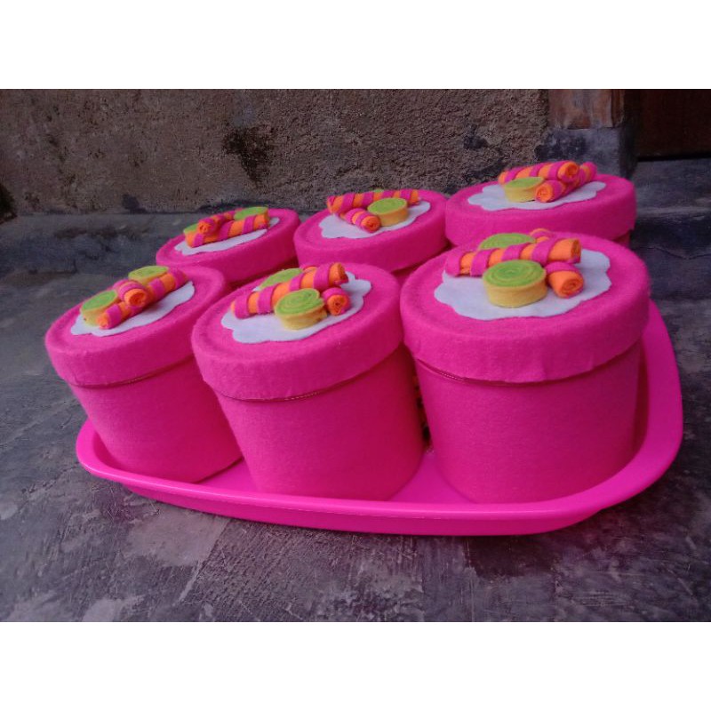 1 set toples hias kain flanel