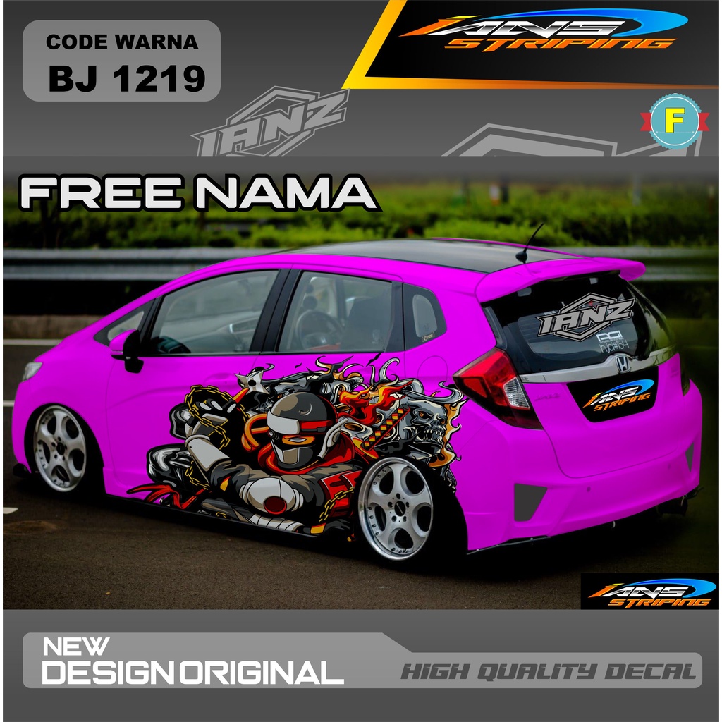 DECAL STIKER MOBIL BRIO HONDA JAZZ AYLA CALYA / STICKER MOBIL AVANZA XENIA DLL / STIKER MOBIL