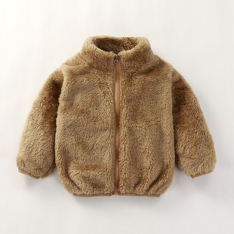 Jaket winter anak bulu kids fur jacket warm hangat cowok cewek import noel murah coat