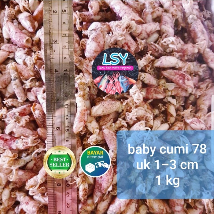 

PROMO ikan asin baby cumi 78% 1kg AR079
