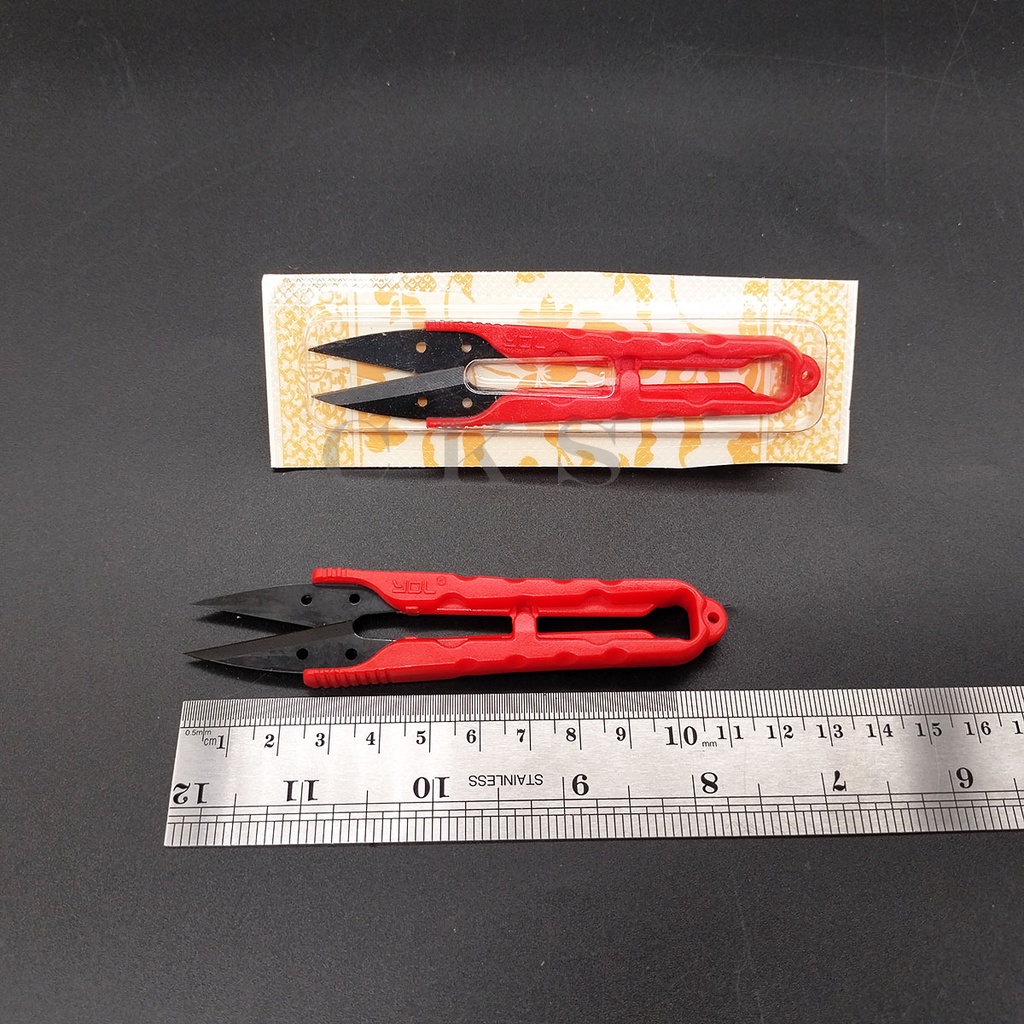 Gunting benang / gunting cekris hitam / gunting YDL 1735