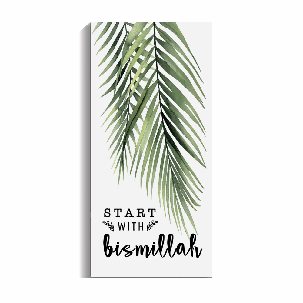 TROP07 Hiasan Dekorasi dinding Kamar Wall decor Tropical Monstera hiasan dinding Poster aesthetic