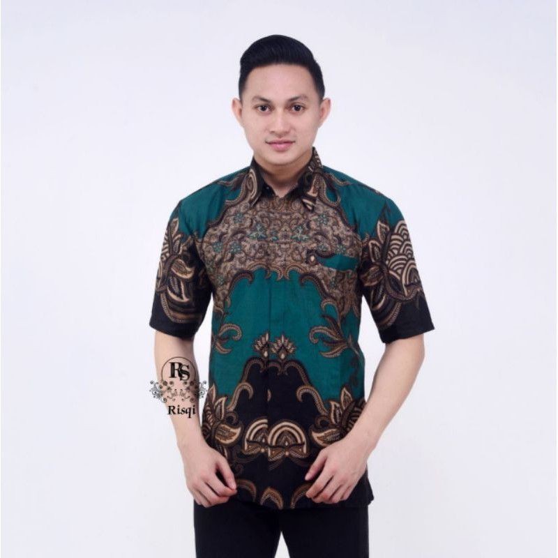 PROMO kemeja batik Baju Batik Lengan Pendek Katun Berkualitas adem  M L XL XXL