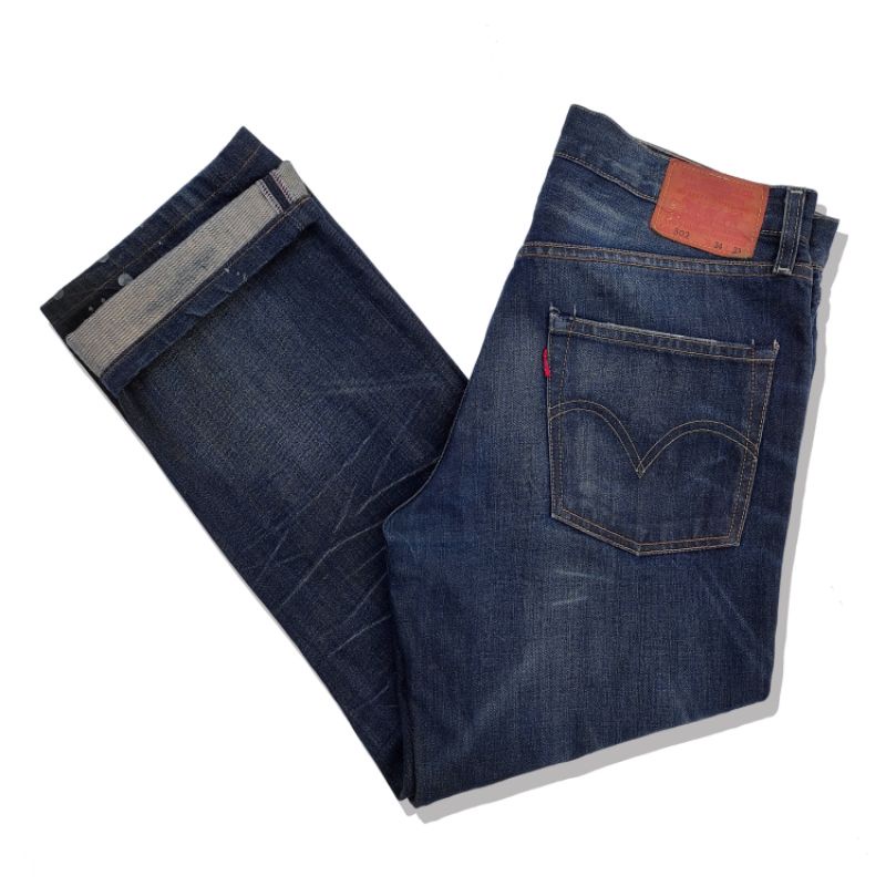 Celana Denim Selvedge LEVIS 502 Jeans Second