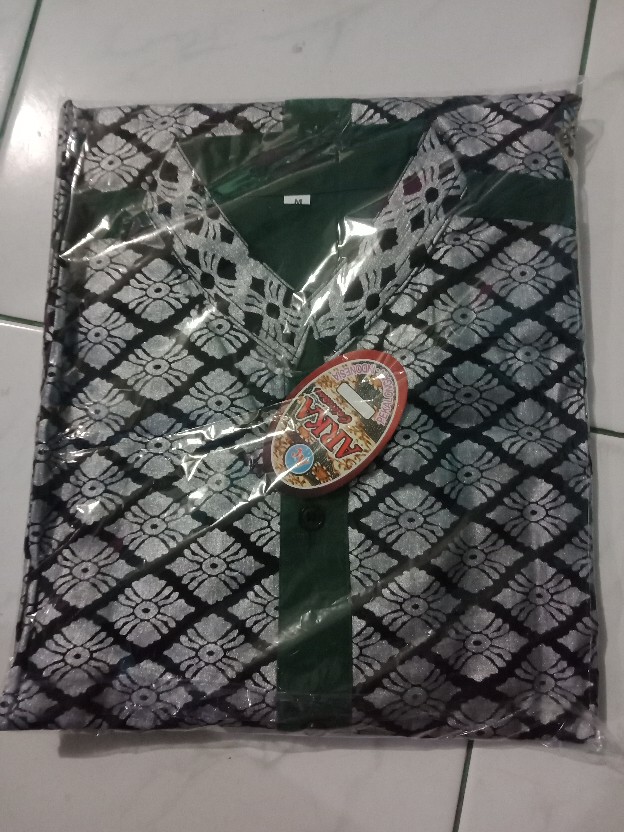 Diskon Bswart Batik Hrb026 Kenongo Hem Pendek Padi Pekalongan M L Xl Batik Pria Murah Modern Grosir