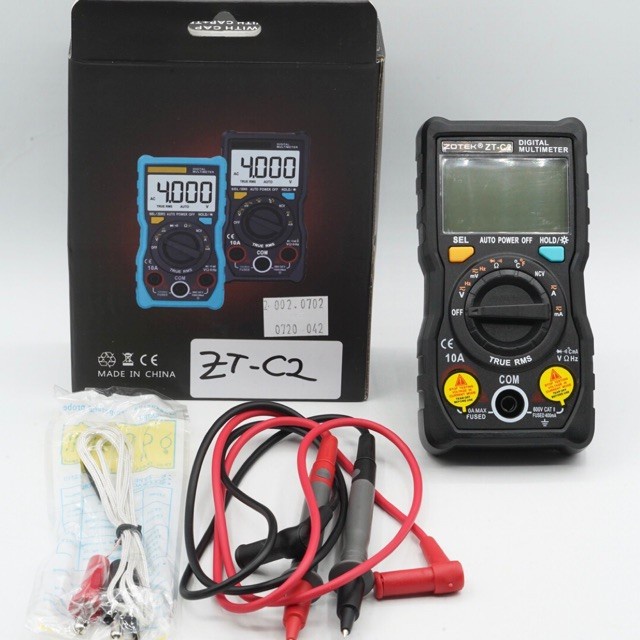 Original Zotek ZT C2 Multi Meter Auto Range Digital Multitester ZTC2