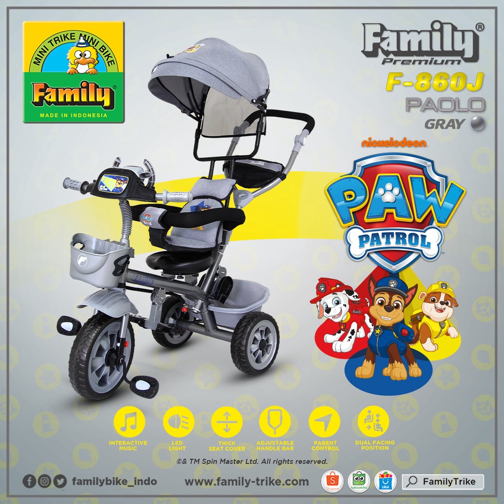 SEPEDA ANAK RODA 3 FAMILY F 860 J