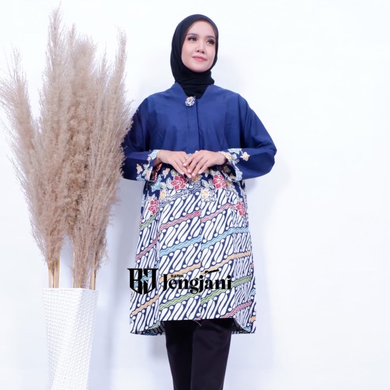 Tunik Batik Unthel Lapis Tricot | Tunik Batik Elisa