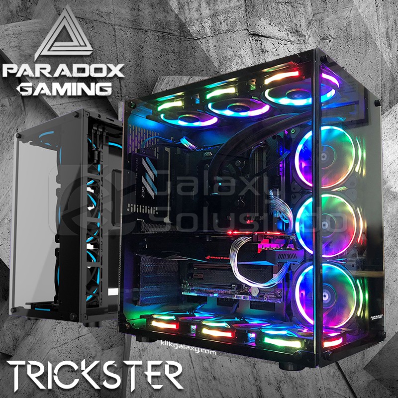 Paradox Trickster 7 Tempered Glass Gaming Case