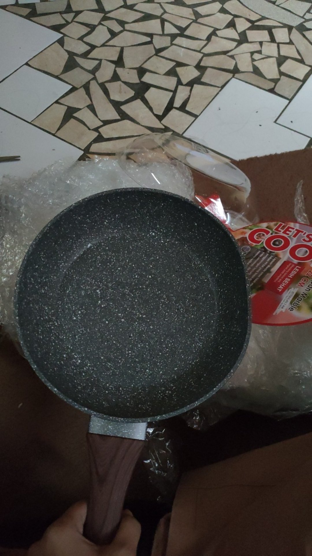 Cypruz Fry Pan Induksi Marble Series 22cm Fp-0631