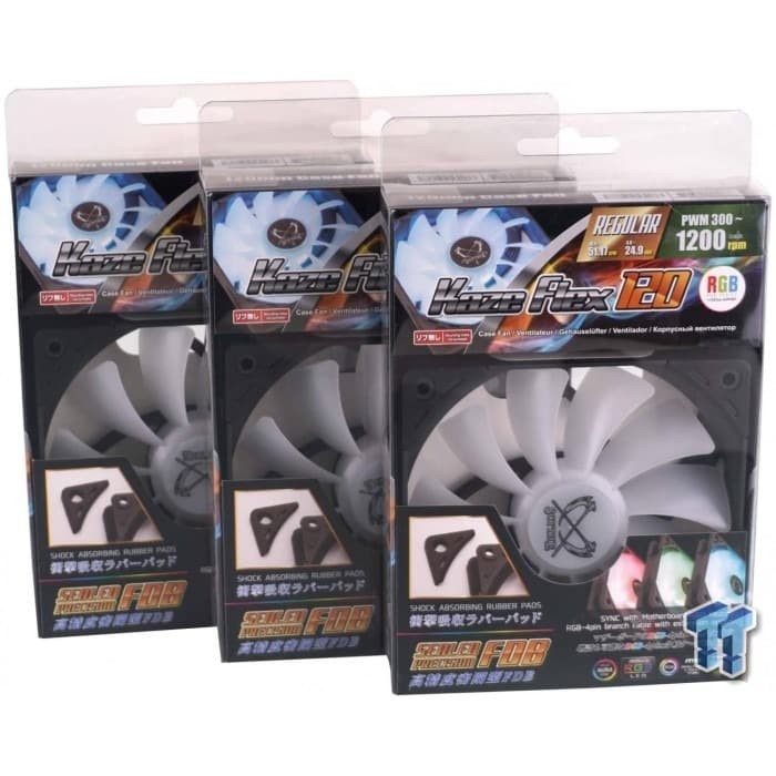 Scythe Kaze Flex 120 Slim RGB PWM 300-1800