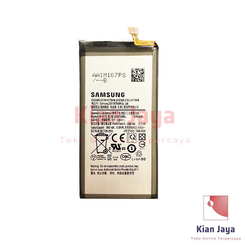 Baterai Samsung Galaxy S10 G973 Original OEM Batre Batrai Battery Hp EB-BG973ABU Ori