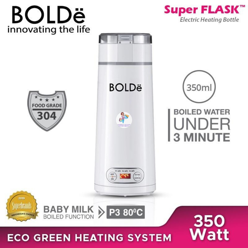 Bolde Travel Smart Super Flask Electric Heating Bottle Pemanas Air Portable