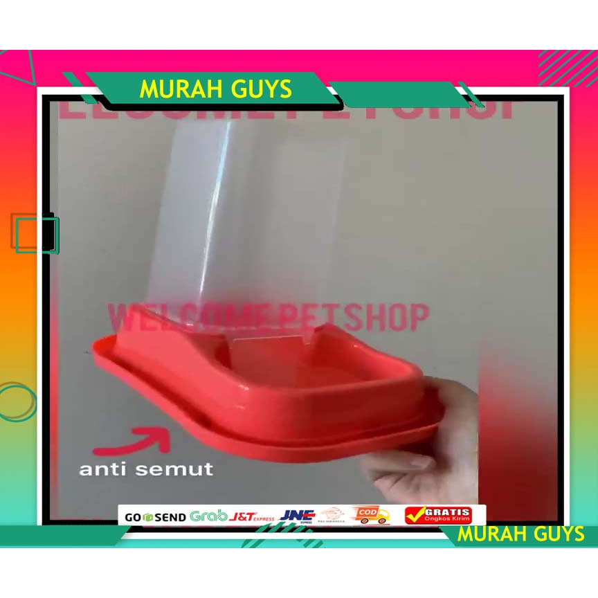 Pet Auto Feeder &amp; Drink / Tempat Makan dan Minum otomatis Anjing Kucing Kelinci hamster anti semut dan slip BAHAN ANTI PECAH