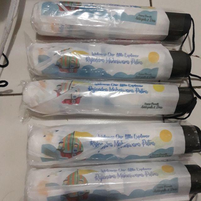 Payung Lipat Putih Paket