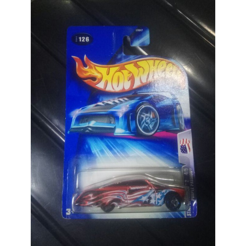 hotwheels PURPLE PASSION merah HW STAR SPANGLED